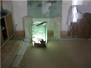 Colorful Translucent Onyx Lamp Box Z-23