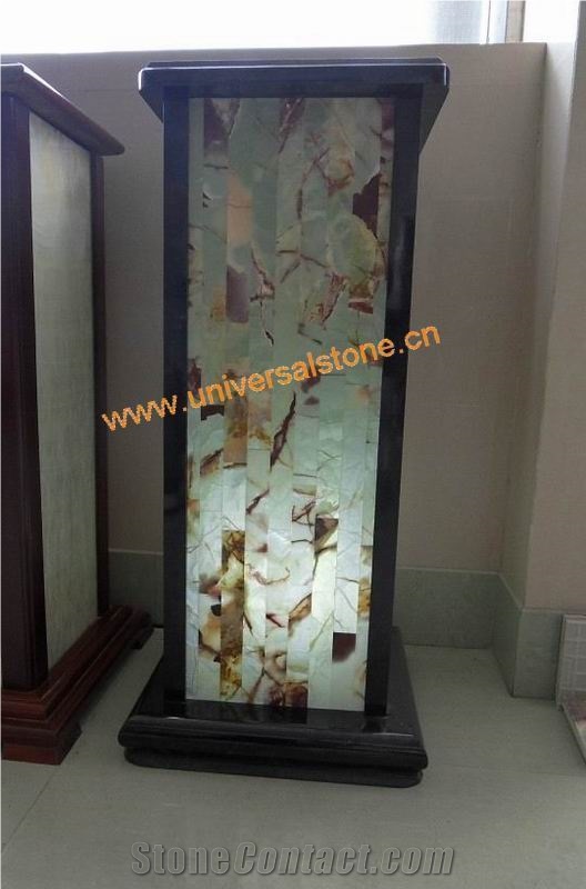 Colorful Translucent Onyx Lamp Box Z-23