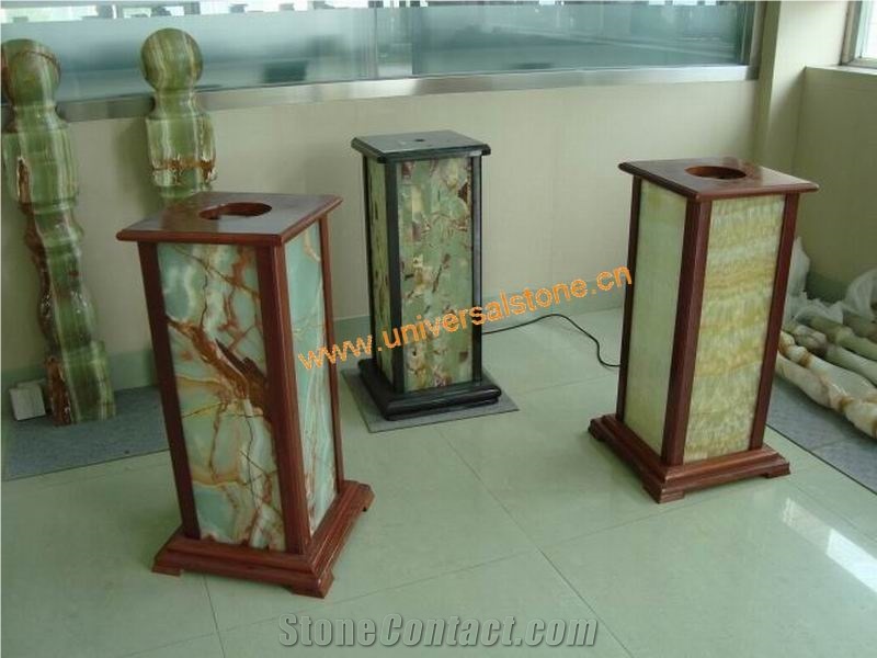 Colorful Translucent Onyx Lamp Box Z-23