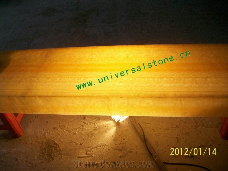 Honey Onyx Glass Led Panel