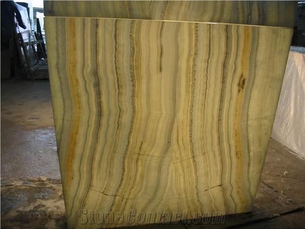 Honey Wooden Vein Onyx Glass (J050)