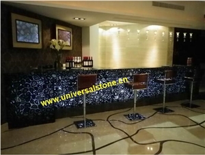 Translucent Agate Onyx Glass Bar Top (J042)
