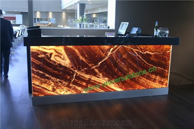 Translucent Red Onyx Glass Countertops(Z-27)
