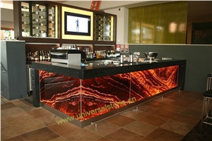 Translucent Red Onyx Glass Countertops(Z-27)