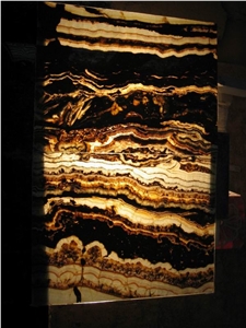 Translucent Tiger Vein Onyx Decorative Wall Translucent Tiger Vein Onyx Decorative Wall