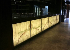 Translucent White Onyx Glass Bar Top(Z-25)