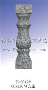 Granite(G603) Balustrade 60x12x12 cm, Natural Grey Granite Balustrade