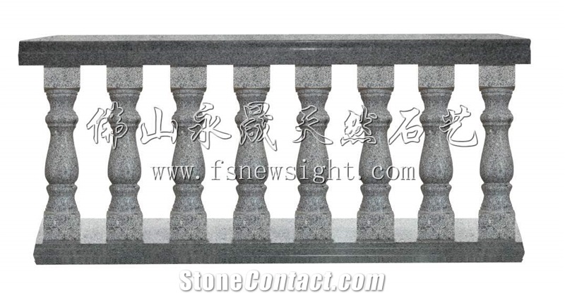 Granite(G603) Balustrade 60x12x12 cm, Natural Grey Granite Balustrade