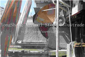 Granite(G603 Filamentous) Balustrade 60x12x12 cm C, Natural White Granite Balustrade