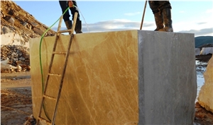 Extra Light Emperador Marble Blocks, Turkey Brown Marble