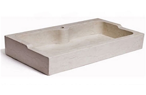 Bianco Perlino Sink, White Limestone Sink