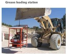 Grease Loading Station for Quarry Chain Saw Machines