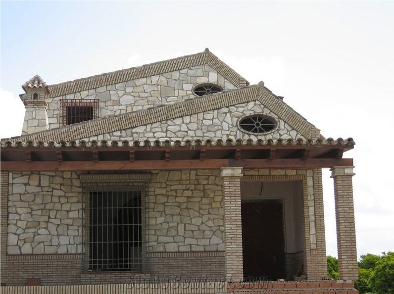 Random Sandstone Wall Cladding, Arenisca Dune Beige Sandstone