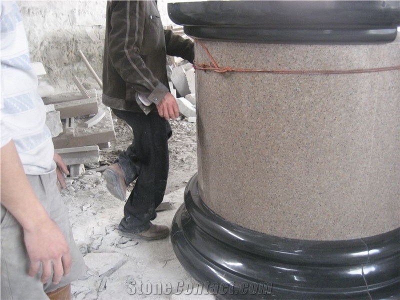 G681 Granite Column, G681 Yellow Granite Column