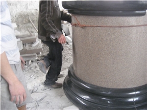 G681 Granite Column, G681 Yellow Granite Column