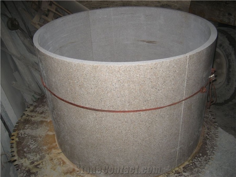 G681 Granite Column, G681 Yellow Granite Column
