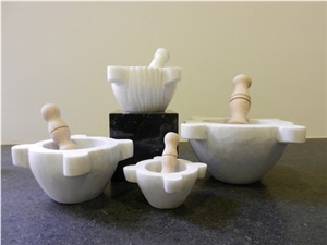 Bianco Carrara Marble Mortars, White Marble Mortars