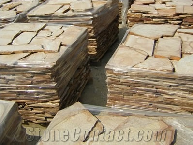 Gneis Gold, Yellow Quartzite Flagstone