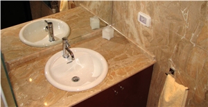 Breccia Oniciata Rosa Vanity Top, Breccia Oniciata Beige Marble Vanity Top Breccia Oniciata Rosa Vanity Top, Breccia Oniciata Beige Marble Vanity Top
