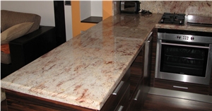 Shivakashi Pink Granite Kitchen Top