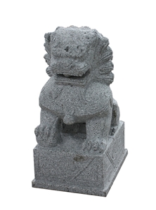 Garden Stone Lion Statue, Grey Granite Statue