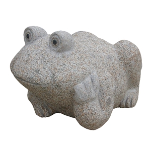 Handmade Natural Stone Animal Statue, G383 Grey Granite Statue