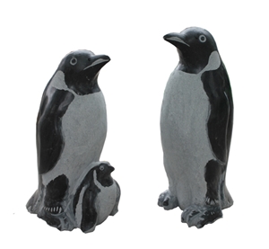 Handmade Natural Stone Animal Statue, G383 Grey Granite Statue