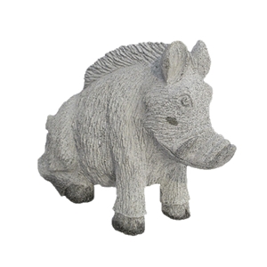 Handmade Natural Stone Animal Statue, G383 Grey Granite Statue