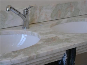 Lady Onyx Vanity Top, Green Onyx
