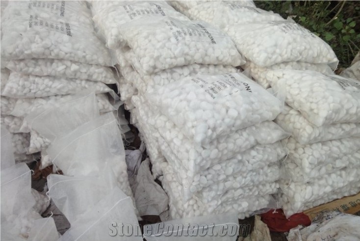 White Marble Pebble Stone