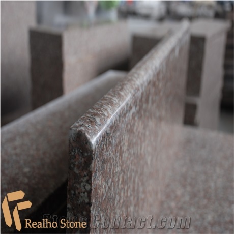 G687 Peach Red Granite Stair Tile