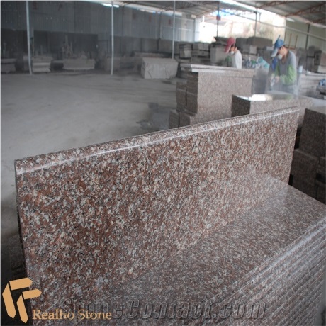 G687 Peach Red Granite Stair Tile