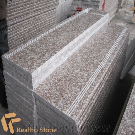 G687 Peach Red Granite Stair Tile