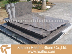 Red Granite Tombstone