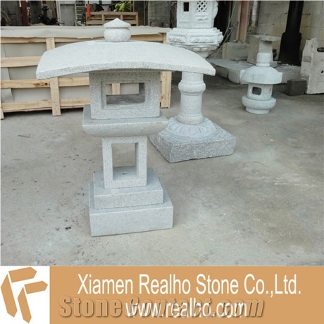 Nature Stone Lantern, Nature Stone Grey Granite Lantern