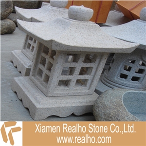 Nature Stone Lantern, Nature Stone Grey Granite Lantern