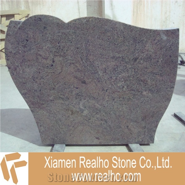 Paradiso Granite Headstone, Tombstone, Paradiso Lilac Granite Headstone