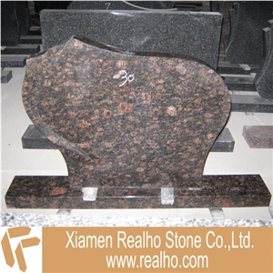 Tan Brown Tombestone Head, Granite Tombstone