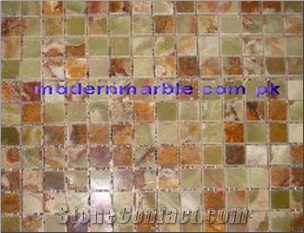 Green Onyx Pakistan, Multicolor Green Onyx Mosaic