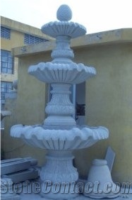 China Granite Fountain, G603 White Granite Fountain