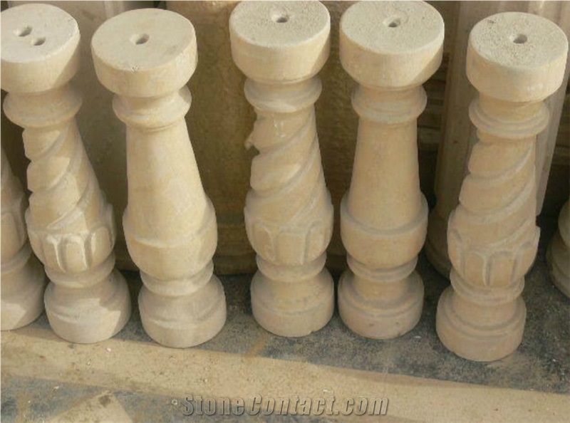 Hashma Sandstone Balustrade, Beige Sandstone Balustrade