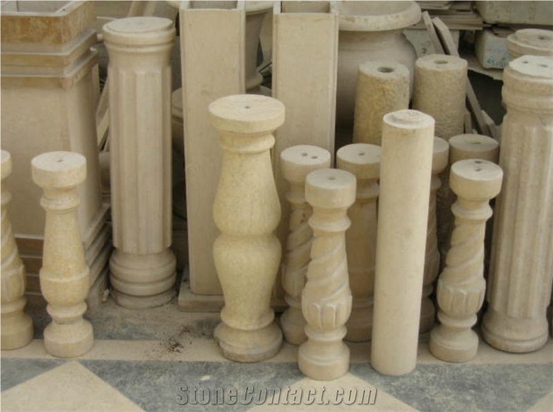 Hashma Sandstone Balustrade, Beige Sandstone Balustrade