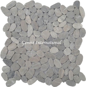 Pebble Stone Mosaic Cut Sliced