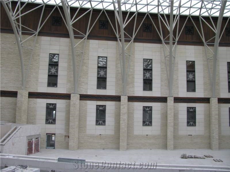 Pinczow, Poland Beige Limestone Slabs & Tiles