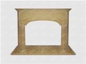 Pinczow Limestone Fireplace Mantel, Pinchuck ,Pinczow Beige Limestone