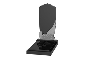 Shanxi Black Headstone, Black Granite Headstone