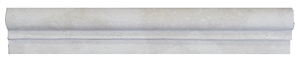 Crema Bianco Chair Rail, White Marble