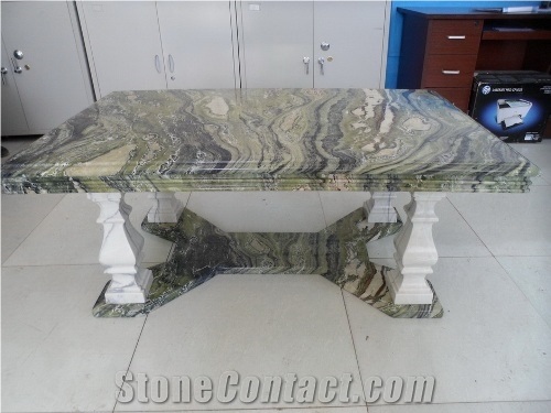 Dragon Jade Green Marble Table