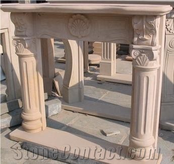White Marble Fireplace