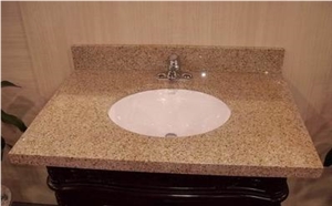 G682 Granite Vanity Top, G682 Yellow Granite Vanity Top